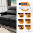Ver imagem 4 de Sofá Retrátil Reclinável Paris 180cm Suede Velut com Molas Ensacadas - King House