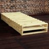 Cama de Pallet Single - Madeira (verniz) - Solteiro - 1