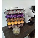 Ver imagem 3 de Porta Cápsulas de Café Dolce Gusto 50 Unidades Suporte Reforçado Preto Organizador Suporte Bancada