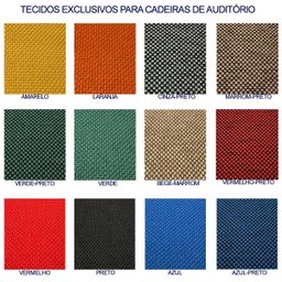 Cadeira Hoteleira Empilhavel Reforçada Redonda com Puxador para Auditório Recepção Preta Kit 4 Peças - 7