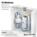 Ver imagem 2 de Mecanismo Universal para Caixa Acoplada Completo Duplo Acionamento