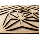 Ver imagem 4 de Kit 2 Quadros Decorativos Parede Mdf Cru Amor Coração Geométrico Casal Sala Quarto