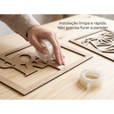 Ver imagem 6 de Kit 2 Quadros Decorativos Parede Mdf Cru Amor Coração Geométrico Casal Sala Quarto