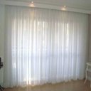 Ver imagem 1 de Cortina Voil Priori Sala Quarto 3,00M x 2,50M Ilhós Cromado - Branco
