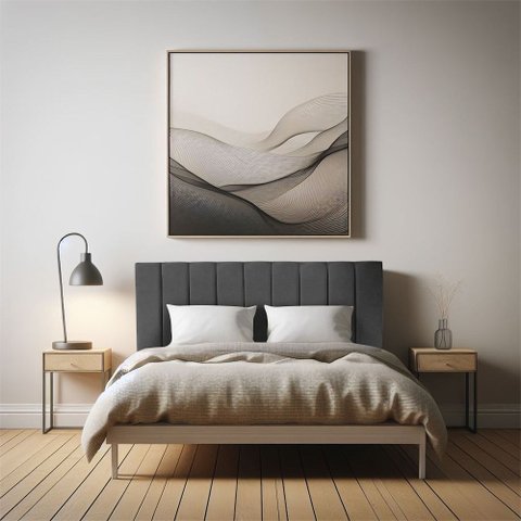 Cabeceira Painel Solteiro 0,90m Londres Suede Cinza Dal Poz Estofados
