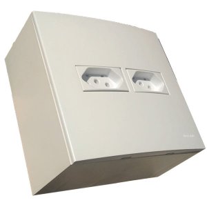 Caixa Versatil Sobrepor Branco - 4x4" 2 Interruptor paralelo