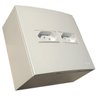 Caixa Versatil Sobrepor Branco - 4x4" 2 Interruptor paralelo - 1