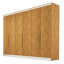 Ver imagem 3 de Guarda-Roupa Casal Oslo 6 Portas 4 Gavetas 100% Mdf Peroba - Madermaques
