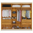 Ver imagem 4 de Guarda-Roupa Casal Oslo 6 Portas 4 Gavetas 100% Mdf Peroba - Madermaques
