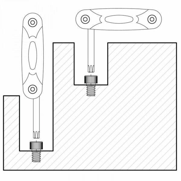 Jogo de Chave Torx Trafix 6 Perfis de Pontas com Armação Tramontina - 3