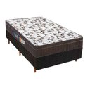 Ver imagem 1 de Cama Box Solteiro: Colchão Ortopédico Polar D28/EP Anatômico Orthoface + Base CRC Rústico Black(88x1