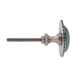 PUXADOR PORTA CERAMICA VERDE 3X3X2CM – VÊNUS VICTRIX - 1