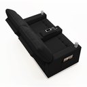 Ver imagem 5 de Poltrona do Papai Reclinável Sala de Cinema 2 Lugares Manual Baú Usb Pu Preto