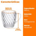 Ver imagem 4 de Jogo de Canecas Xícaras de Café e Chá em Vidro Elysée 285ml 4 Peças - Hauskraft