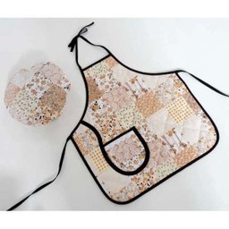 Kit Avental Infantil + Touquinha Mestre Cuca - Patchwork - 1