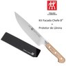 Faca do chefe Zwilling PRO Wood 8 pol + Protetor de Laminia - 2
