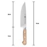 Faca do chefe Zwilling PRO Wood 8 pol + Protetor de Laminia - 3