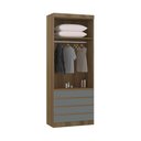 Ver imagem 2 de Guarda Roupa Modulado 2 Portas e 4 Gavetas 90cm Veneza Luciane Móveis