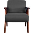 Ver imagem 6 de Kit 2 Poltronas para Sala e Escritório Decorativas Oceania Veludo Cinza