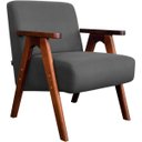 Ver imagem 2 de Kit 2 Poltronas para Sala e Escritório Decorativas Oceania Veludo Cinza