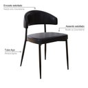 Ver imagem 6 de Conjunto para Cozinha com 4 Cadeiras Toronto Marrom/Preto/Mel