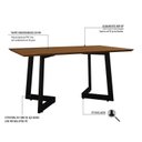 Ver imagem 5 de Conjunto para Cozinha com 4 Cadeiras Toronto Marrom/Preto/Mel
