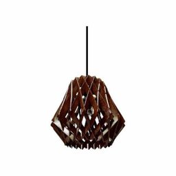 Lustre Pendente em Madeira - Stick Brigth - Tabaco - 6