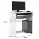 Ver imagem 2 de Mesa de Computador Prática Branco
