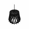 Lustre Pendente em Madeira - Stick Brigth - Preto - 1