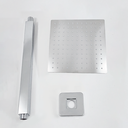 Ver imagem 5 de Ducha Teto Vertical Slim Quadrado 20x20 Braço Suporte 40 Cm