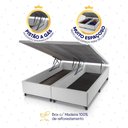 Ver imagem 5 de Conjunto Box Baú Branco Luanda Cinza Espuma D28 King 193x203x69 - King House