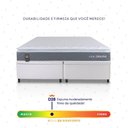 Ver imagem 4 de Conjunto Box Baú Branco Luanda Cinza Espuma D28 King 193x203x69 - King House