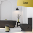 Ver imagem 5 de Lixeira Quadrada Dourada e Preta em Aço Inox Com Pedal 6L – By Fineza