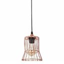 Ver imagem 4 de Lustre Pendente Luminaria Ajustavel Metal Aramado Design Moderno Decoraçao Sala Quarto Mezanino