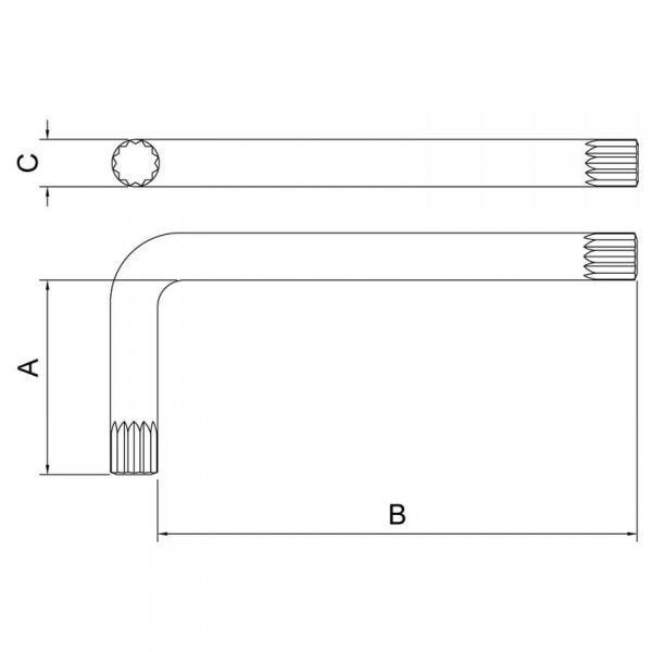 Chave Multidentada 12mm Tramontina - 2