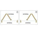 Ver imagem 2 de Porta camarão de alumínio lambril branca Direita - 210x80