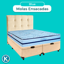 Ver imagem 4 de Kit Cabeceira + Cama Box Bau + Colchão Queen Molas Ensacadas Blue Paropas