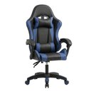 Ver imagem 1 de Cadeira Gamer Ergonômica Elite Courino Preto/azul - Sallar Home