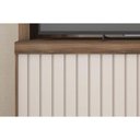 Ver imagem 6 de Rack Bancada C/ Painel P/ Tv até 65 Pol Cinne Ripado Pés 160x203cm Nogueira San Remo/off White -