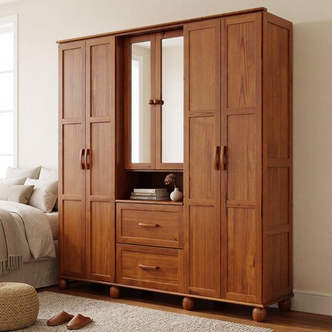 Guarda Roupa 6P+2g Cedro Alplha
