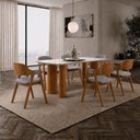 Ver imagem 4 de Sala de Jantar Moderna 6 Cadeiras Bella- Imperial Móveis