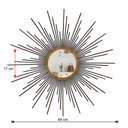 Ver imagem 4 de Espelho decorativo de parede redondo com moldura palitada Órion Preto