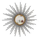 Ver imagem 1 de Espelho decorativo de parede redondo com moldura palitada Órion Preto