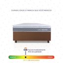 Ver imagem 4 de Conjunto Box Marrom Durban Cinza Espuma D28 Solteiro 96x203x57 - King House