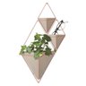 Trigg - Conjunto com 2 vasinhos de parede Concreto/Cobre - Umbra - 3