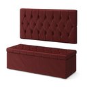Ver imagem 2 de Kit Painel Centaurus 140 e Calçadeira Sagitarius Veludo Aradecor
