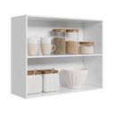 Ver imagem 2 de Armario de Cozinha Aéreo Intenza 80cm 2 Portas Branco/branco Uv - Nicioli