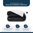 Ver imagem 1 de Coberdrom Sherpa Dupla Face Tipo Lã Carneiro Casal Queen