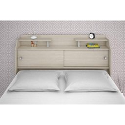 Cabeceira Box Casal Queen Elisa Avelã ou Avelã/Castanho - 5