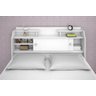 Cabeceira Box Casal Queen Elisa Branco ou Branco/Preto - 4